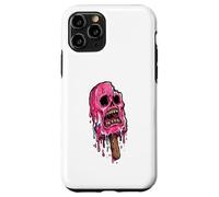 Carcasa para iPhone 11 Pro Paleta de Calavera Rosa derretida Espeluznante Verano Halloween Espeluznante