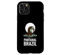 Carcasa para iPhone 11 Pro Pantanal Brasil Nutria Gigante Atardecer Río