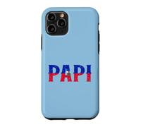 Carcasa para iPhone 11 Pro Papi Bandera Haitiana Haití Orgullo Patriótico Día del Padre