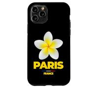 Carcasa para iPhone 11 Pro Paris France Tropical Yellow Frangipani Flower Aesthetic