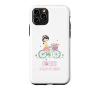 Carcasa para iPhone 11 Pro París Mente Bicicleta Chica Torre Eiffel Estética Viaje Amor