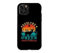 Carcasa para iPhone 11 Pro Parque Estatal Sadlers Cr arolina del Sur, EE. UU., Puesta de Sol Retro