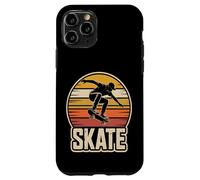 Carcasa para iPhone 11 Pro Patín Retro con Silueta de monopatín Vintage