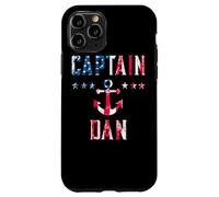 Carcasa para iPhone 11 Pro Patriótico Capitán Dan Vintage Bandera de Estados Unidos 4 de Julio