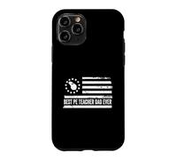 Carcasa para iPhone 11 Pro PE Teacher Phys ED Educación Física US Bandera Americana Retro