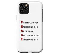 Carcasa para iPhone 11 Pro Peace Acrostic - 5 Christian Faith Bible Verse Scriptures