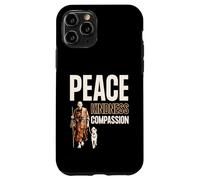 Carcasa para iPhone 11 Pro Peace Kindness Compassion Walk for Peace Monk & Aloka Dog