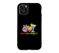 Carcasa para iPhone 11 Pro Peace Love Margarita Happy Cinco de Mayo - Bebida Mexicana