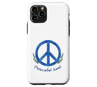 Carcasa para iPhone 11 Pro Peaceful Soul Nature Inspired Aesthetic Blue Peace Symbol