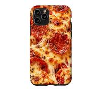 Carcasa para iPhone 11 Pro Pepperoni Pizza Queso derretido Amantes de la Comida Pizzería Fans