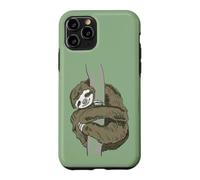 Carcasa para iPhone 11 Pro Perezoso Abrazando Relajado Dormir Adolescente Cansado Perezoso Lento