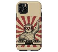 Carcasa para iPhone 11 Pro Perezoso DJ Auriculares Tocadiscos Retro Fiesta