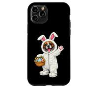 Carcasa para iPhone 11 Pro Perro bóxer como Conejito de Pascua, Divertido y Lindo para niños y niñas