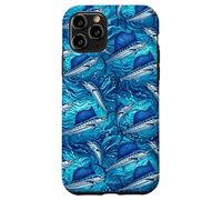 Carcasa para iPhone 11 Pro Pez Vela Azul Marlin Pesca Big Game Fisherman Fish Pattern