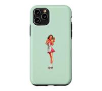 Carcasa para iPhone 11 Pro Pin Up Girl Bastante Morena Patines Patines Piernas