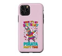 Carcasa para iPhone 11 Pro Piñata Birthday Time Brush It's My Birthday Party Birthday para niños