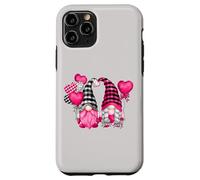 Carcasa para iPhone 11 Pro Pink Buffalo Plaid and Heart Balloons Valentine's GNOME