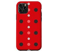 Carcasa para iPhone 11 Pro Pink & Red Black Polka Dot Ladybug Cute Lady Bug Polka Dots