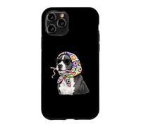 Carcasa para iPhone 11 Pro Pitbull Pittie Dog Granny - Hilo Cuadrado para Ganchillo