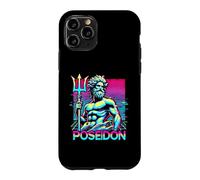 Carcasa para iPhone 11 Pro Poseidón Mitología Griega Antigua Grecia Estilo Vaporwave