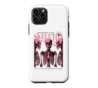 Carcasa para iPhone 11 Pro Póster sarcástico Divertido de semitono sarcástico de anatomía Esqueleto Rosa gótico