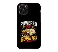 Carcasa para iPhone 11 Pro Powered by Burritos Funny Burrito Saying Humor Joke Gag