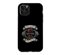 Carcasa para iPhone 11 Pro Powerlifting Eat Sleep Lift Heavy Gym Workout