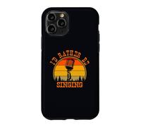 Carcasa para iPhone 11 Pro Prefiero Estar Cantando música vocalista Humor