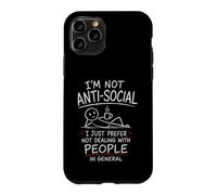 Carcasa para iPhone 11 Pro Prefiero no Tratar con Gente Divertido Anti-Social