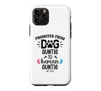 Carcasa para iPhone 11 Pro Promoted from Dog Auntie to Human Auntie 2026 1st Time Aunt