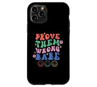 Carcasa para iPhone 11 Pro Prove Them Wrong Babe Retro Ondulado Texto Groovy