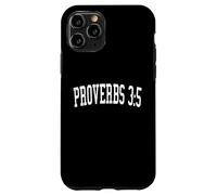 Carcasa para iPhone 11 Pro Proverbios 3:5 Versículo bíblico Christian Collegiate Style Distress