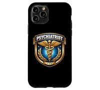 Carcasa para iPhone 11 Pro Psiquiatra Psiquiatría Médico Médico Caduceo Insignia MD