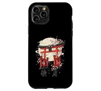 Carcasa para iPhone 11 Pro Puerta Japonesa Torii Cherry Blossom Art Japón Cultura Kanji
