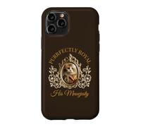 Carcasa para iPhone 11 Pro Purrfectly Royal Meowjesty Retrato de Gato rococó Barroco Divertido