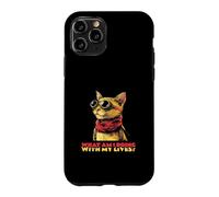Carcasa para iPhone 11 Pro ¿Qué Estoy Haciendo con mis Vidas (Funny Cat Graphic)