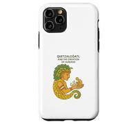 Carcasa para iPhone 11 Pro Quetzalcóatl y la creación de los Seres Humanos Mitología Azteca