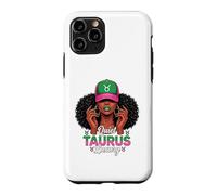 Carcasa para iPhone 11 Pro Quiet Luxury Taurus Afro Women Pink Green Cap Black Girl