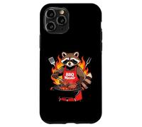 Carcasa para iPhone 11 Pro Raccoon Cooking Grill BBQ Funny Gift Raccoon