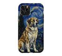 Carcasa para iPhone 11 Pro Rafeiro do Alentejo Perro Van Gogh Noche Estrellada