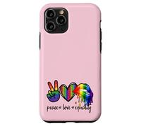 Carcasa para iPhone 11 Pro Rainbow Lips Leopard Heart Decor Women Peace Love Equality