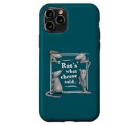 Carcasa para iPhone 11 Pro Rats What Cheese Said Dad Joke Juego de Palabras sobre Ratas