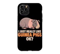 Carcasa para iPhone 11 Pro Realmente me Gustan los Conejillos de Indias Ok Cute Skinny Guinea Pig
