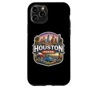 Carcasa para iPhone 11 Pro Recuerdo de Houston Texas City State Vintage Viaje Memorabilia