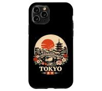 Carcasa para iPhone 11 Pro Recuerdo de Viaje japonés Retro de la Pagoda de Tokio Japón