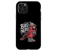 Carcasa para iPhone 11 Pro Red Cardinal Bird, Divertido observador de Aves