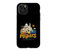 Carcasa para iPhone 11 Pro Regalo de Recuerdo de Viaje de Argel Argelia Dibujado a Mano