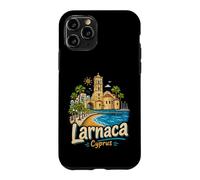 Carcasa para iPhone 11 Pro Regalo de Recuerdo de Viaje de Larnaca Chipre Dibujado a Mano