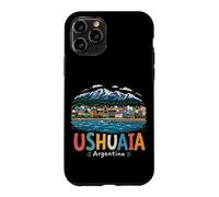 Carcasa para iPhone 11 Pro Regalo de Recuerdo de Viaje Dibujado a Mano de Ushuaia Argentina