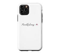 Carcasa para iPhone 11 Pro Regalo de tipografía de corazón Mindfulness